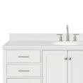 thumbnail image 6 of Ariel Cambridge 66 Inch Single Oval Sink Bathroom Vanity With Carrara White Quartz Countertop 1.5 Edge In White, 6 of 10