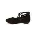 thumbnail image 4 of New Girl Betani Britt-1T Faux Suede Gilly Tie Ballerina Flat (Toddler), 4 of 5