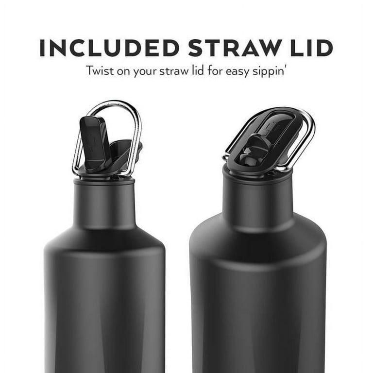 BRUMATE REHYDRATION MINI 16OZ STAINLESS STEEL WATER BOTTLE WITH SIP STRAW  LID