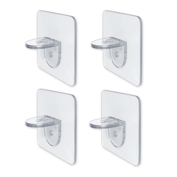 Gancho autoadhesivo para baño y cocina, accesorio de almacenamiento transparente para interiores, soportes para ropa de alta resistencia, Almacenamiento y organización del hogar Normal/6*6cm Cateissary HA005263-00