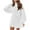 White, variant on Long Sleeve Women Fall Winter 2 Pieces Skirt Sets Casual Sweater Pullover and Skirt