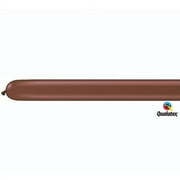 Burton & Burton 260Q Chocolate Brown Balloons, 100 Pack