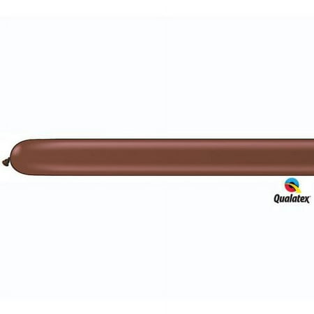 Burton & Burton 260Q Chocolate Brown Balloons, 100 Pack