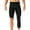 Black, variant on ZVNAΖH Men's 3/4 Compression Pants, Athletic Basketball Workout Tights Leggings, Single Leg Tight Sport Running Spandex Base Layer