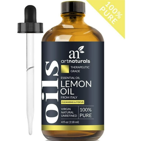 Essential Natural - Lemon Oil (4oz) - 100% Pure Unrefined Natural Essential Oil Aromatherapy