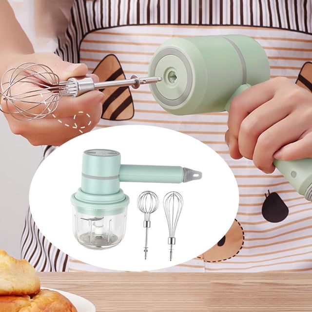 Licuadora manual Soledad multiusos de 3 velocidades con 2 batidores diferentes Licuadora de mango