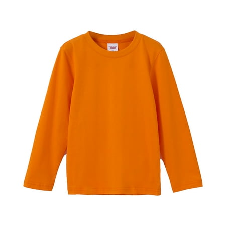 

Bjutir Casual Long Sleeve Tops For Toddler Kids Boys Girls Basic Inside T Shirt Tees Shirt Tops Solid Cloths