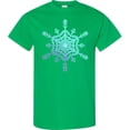 thumbnail image 3 of Inktastic Christmas Blue Ice Snowflake T-Shirt, 3 of 5