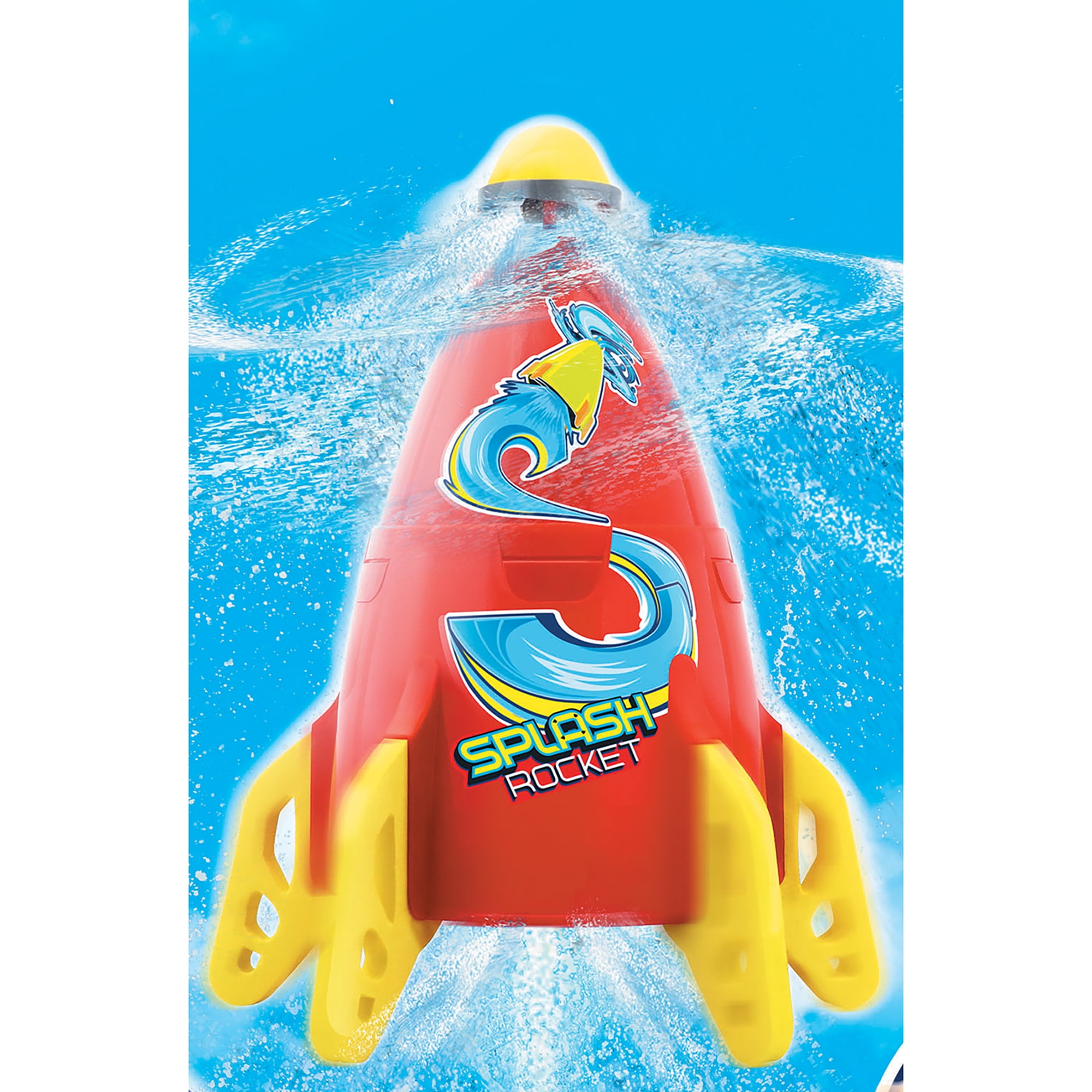 Lanard: Water-Powered Splash Rocket Sprinkler - Hovers & Sprays Water, Controllable Launcher, Flies Up To 16 ft, Hose Attaching, Outdoor Toy, Kids 5+