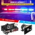 thumbnail image 2 of Sistema de micrófono VEVOR 200W 7 sonido fuerte alarma de advertencia de coche cuerno de fuego, 2 of 9