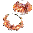 thumbnail image 3 of Corona de flores LED, diadema con corona de flores, tocado de flores LED luminoso, tocado de flores, 3 of 5
