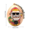 thumbnail image 2 of Santa Claus Expression Eggs Keychains Change Face Guessing Christmas Pendant Ancient Beads, 2 of 5