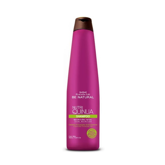 Placenta Life Be Natural Nutri Quinua Shampoo-Nourishing-Repairing- Moisturizing- Total Nutrition Shampoo for Chemically Processed Hair-Healthy- Shiny Hair- 350 ml/ 11.83 fl.oz.
