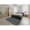 thumbnail image 4 of Ahgly Company Indoor Round Patterned Battleship Gray Area Rugs, 7' Round, 4 of 6