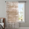 thumbnail image 4 of Brown Coastal Sheer Curtains 63 Inches Long, Summer Ocean Sea Ombre Starfish Corals Light Filering Curtains, Breathable Simi Curtain Privacy Drapes for Living Room Lightweight Window Treatment, 4 of 9