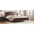 thumbnail image 4 of Full Size Platform Bed with Headboard,with Wooden Slat Support Legs,Espresso (ETA: 6.19), 4 of 16