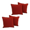 thumbnail image 2 of 18-inch Double-corded Solid Twill Square Throw Pillows with Inserts (Set of 4) 9810-CD-S4-TW-RR, 2 of 2