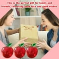 thumbnail image 4 of 12 Sets Apple Shaped Container, For Teacher Appreciation Gifts Graduation Back To School Party Decoration, Large Capacity Candy Jars With Greeting Card Ribbon For Festive, 4 of 5