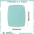 thumbnail image 4 of High-Density Plastic Cutting Board - Easy to Clean & Store,Non-Slip Chopping Board for Kitchen - BPA-Free Small Cutting Board and Dishwasher Safe Design for Chopping, Slicing, Prep(Blue,7.7x6.1"), 4 of 8