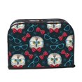 thumbnail image 6 of Toaster Covers 2 Slice, Red Bow Blue Glasses Owl Waterproof Bread Machine Cover Fits for Standard 2 Slice Toasters, Home Decor Toaster Protection with Hanging Rope, 6 of 7