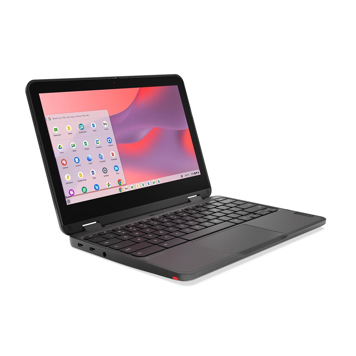 Lenovo 500e Chromebook Gen 4s 83N8000GUS 11.6" Touchscreen Chromebook HD 60 Hz Intel N-Series N150 8 GB 64 GB Flash Memory English Keyboard Gray