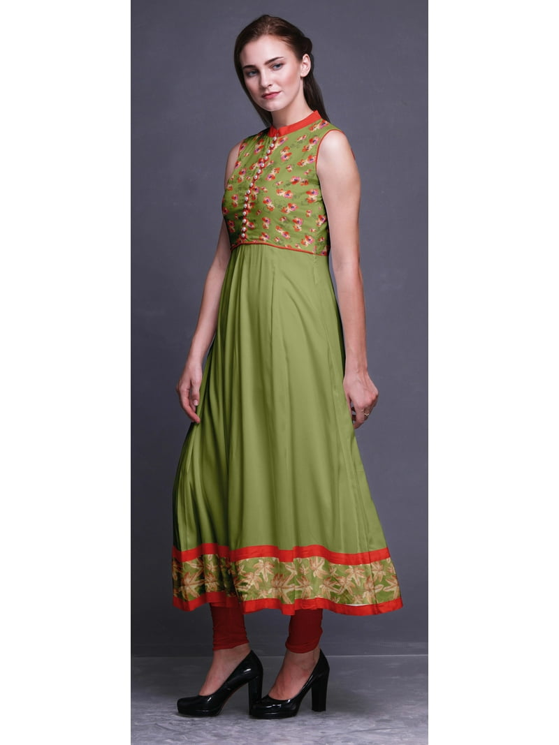 olive green indian dress Olive Green Floral Maxi Dress