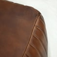 thumbnail image 3 of Square Shaped Goat Leather Handmade Eco-Friendly Brown Pouf - Square Shape Pouf, 21" x 21" x 12", Plain Solid Pouf, Goat Leather Pouf, Recycled Foam with Fibre Fill Stuffed Pouf, Leather Seating Pouf, 3 of 9