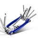 thumbnail image 5 of Juego de herramientas de reparación de neumáticos de bicicleta de montaña multifuncional removedor de cadena de combinación de bicicleta portátil azul, 5 of 5