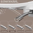thumbnail image 7 of WinZo Square Smart Toilet Bidet For Modern Bathroom,Diamond-shaped Sleek Design Elonagted Rectangle 17" Comfort Bowl (White), 7 of 7