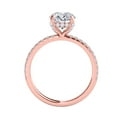 thumbnail image 4 of Aonejewelry 0.75 Carat Halo Diamond Wedding Engagement Exquisite Ring In 14K Rose Gold, 4 of 4