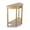 Light Brown, variant on Decor Therapy Truro Half Round Console Table, Traditional Entryway Table with Drawer and Lower Shelf, Classic Hall or Sofa Table for Foyer, Living Room, Navy