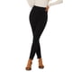 thumbnail image 4 of FALDAS CURVAS Leggings de Ante Sintético para Mujeres, Cintura Alta, Pantalones Ajustados, XL Negro, 4 of 6