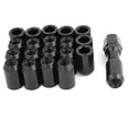 thumbnail image 2 of 20Pcs M12 x 1.25 Thread Black Metal Hex Locking Lug Nuts 20pcs For Auto Wheel, 2 of 3