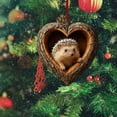 thumbnail image 6 of Taicans ‌Heart-Shaped forest Animal Ornament,Woodland Raccoon Acrylic Hanging Ornament - 3.15in Rustic Animal Figurine,Nature-Themed Home Decor,Perfect Gift for Animal Lovers&forest Theme enthusiasts, 6 of 7