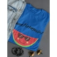 thumbnail image 3 of Buon Ferragosto Cool Watermelon T-Shirt Women -Image by Shutterstock, Female x-Large, 3 of 4