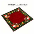 thumbnail image 3 of Christmas Mahjong Mat, 23.62 Inch Christmas Theme Square Table Cover, Non-slip Noise Reduction Base, for Poker Domino Board Game Mahjong Party Night Use(D), 3 of 7