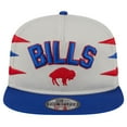 thumbnail image 2 of Men's New Era Stone/Royal Buffalo Bills Athletic Golfer Snapback Hat, 2 of 6