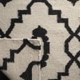 thumbnail image 4 of Safavieh Dhurries Guliana Geometric Wool Area Rug, Ivory/Black, 5' x 8', 4 of 8