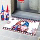 thumbnail image 1 of USA Flag Welcome Entry Mat Easy To Clean Front Porch Welcome Mats For Outdoor And Indoor Uses, 1 of 6