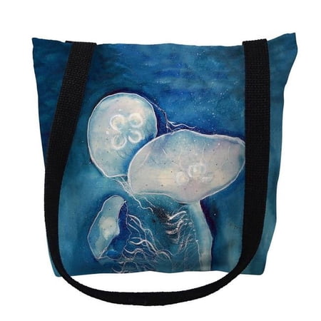 Blue Jellyfish Small Tote Bag 13x13 18 inches x 18 inches