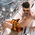 thumbnail image 2 of luoweisi Men's Beach Shorts Quick Dry Swim Trunks with Mesh Lining Thanksgiving Pumpkin 2XL, 2 of 5