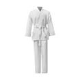 thumbnail image 1 of Lipstore Uniforme de Karaté Ceinture Élastique Gi de Karaté pour Entraînement Compétition Exercice 200, 1 of 8