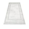 thumbnail image 4 of Melodie Grey Framed Acrylic Area Rugs for Living Room Jacquard Textured Modern Rugs Soft Geometric Rug for Bedroom Washable Rug Non-Slip Bohemian Carpet Perfect for Dining Room Office Beige, 4 of 4