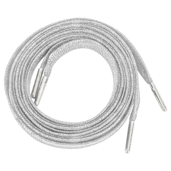 GOOHOCHY Sneakers Shoelace Silver 1 Pair 47x0.39in