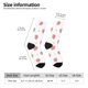 thumbnail image 2 of Fotbe Hand Drawn Strawberry Calcetas Largas con Estampado para Hombre y Mujer – Calcetas de Compresión Transpirables y Elásticas, Viajar y Uso Diario Talla 5-11, 2 of 6