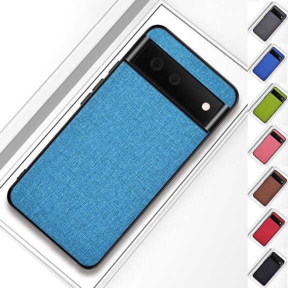 For Google Pixel 6 Pro Slim Fit Hybrid Fabric Cloth Shockproof Protective Case Cover