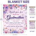 thumbnail image 6 of Godmother Gift, Godmother Gifts Blanket 60 x 50 Inches Godmother Gifts from Godchild Christian Gifts for Godmother - Baptism Gifts for Godmother Ideas Godmother Blanket, 6 of 6