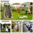 thumbnail image 6 of Thallike Outdoor Portable Camping Toilet with Pop-Up Privacy Tent, 6 of 9