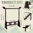 thumbnail image 2 of 12-Pin Wood Calligrapghy Brush Holder Chinese Brushes Hanger Japanes Calligraphy Pen Stand Rack Carving Sumi Brush Stand Painting Brushes Rack, 2 of 9