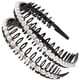 thumbnail image 4 of 2 diademas de perlas de moda, delicadas y antideslizantes, accesorios para el cabello para mujeres y niñas (perla + perla con cristal)., 4 of 7
